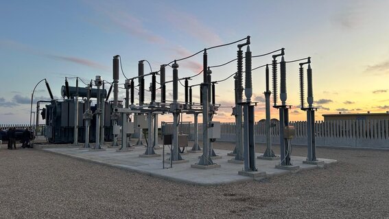 Electrical substation eHouse - Connection to the grid
