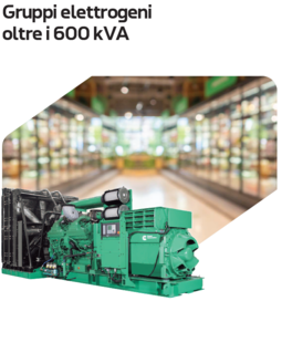 Generator sets above 600kVA